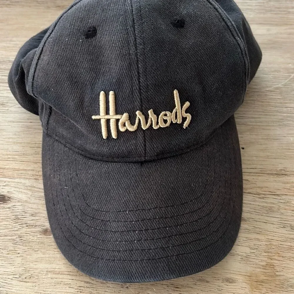 Harrods gray stone washed cap baseball cap